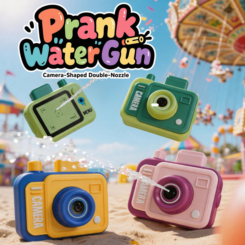 Kids Outdoor Yard Games - Double-sided Water Gun Camera Water Prank