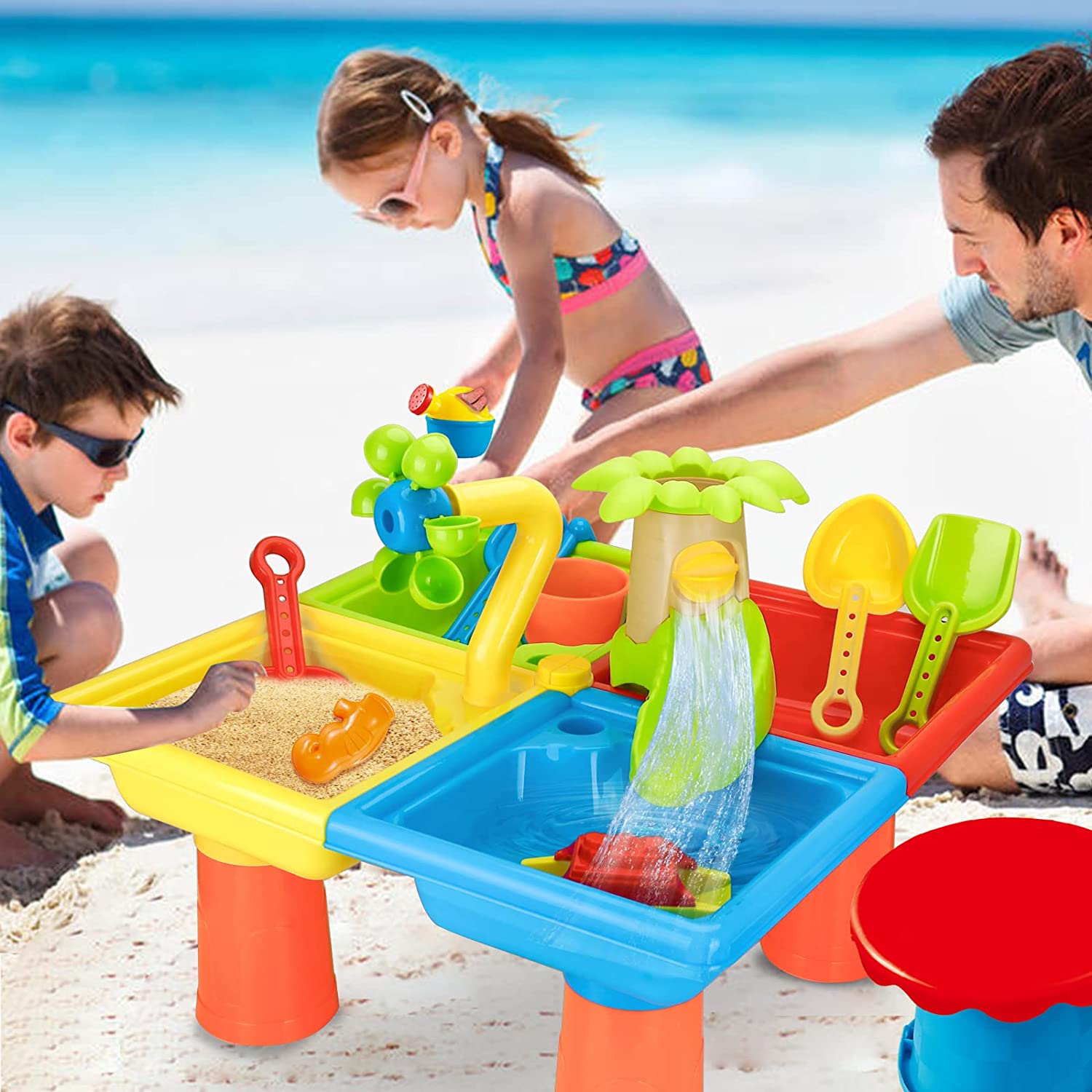 Beach Table Sand Play Toys Chi - огляд і ціна Kids Outdoor Play Table
