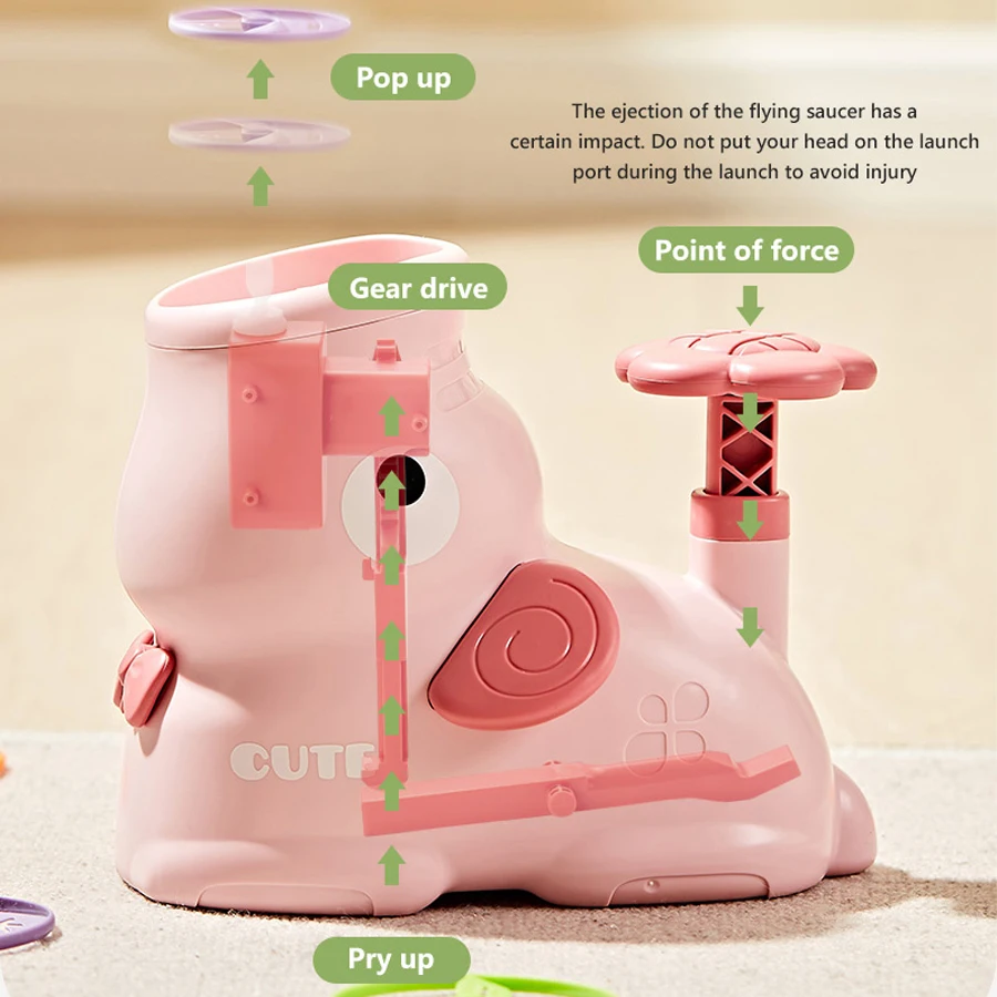 Air Discs Launcher Kids Indoor - огляд і ціна Kids Outdoor Yard Games