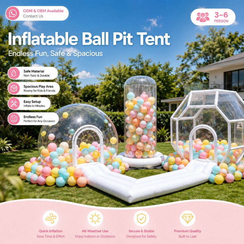 Inflatable Ball Pit Tent Trans - огляд і ціна Kids Outdoor Play Tent