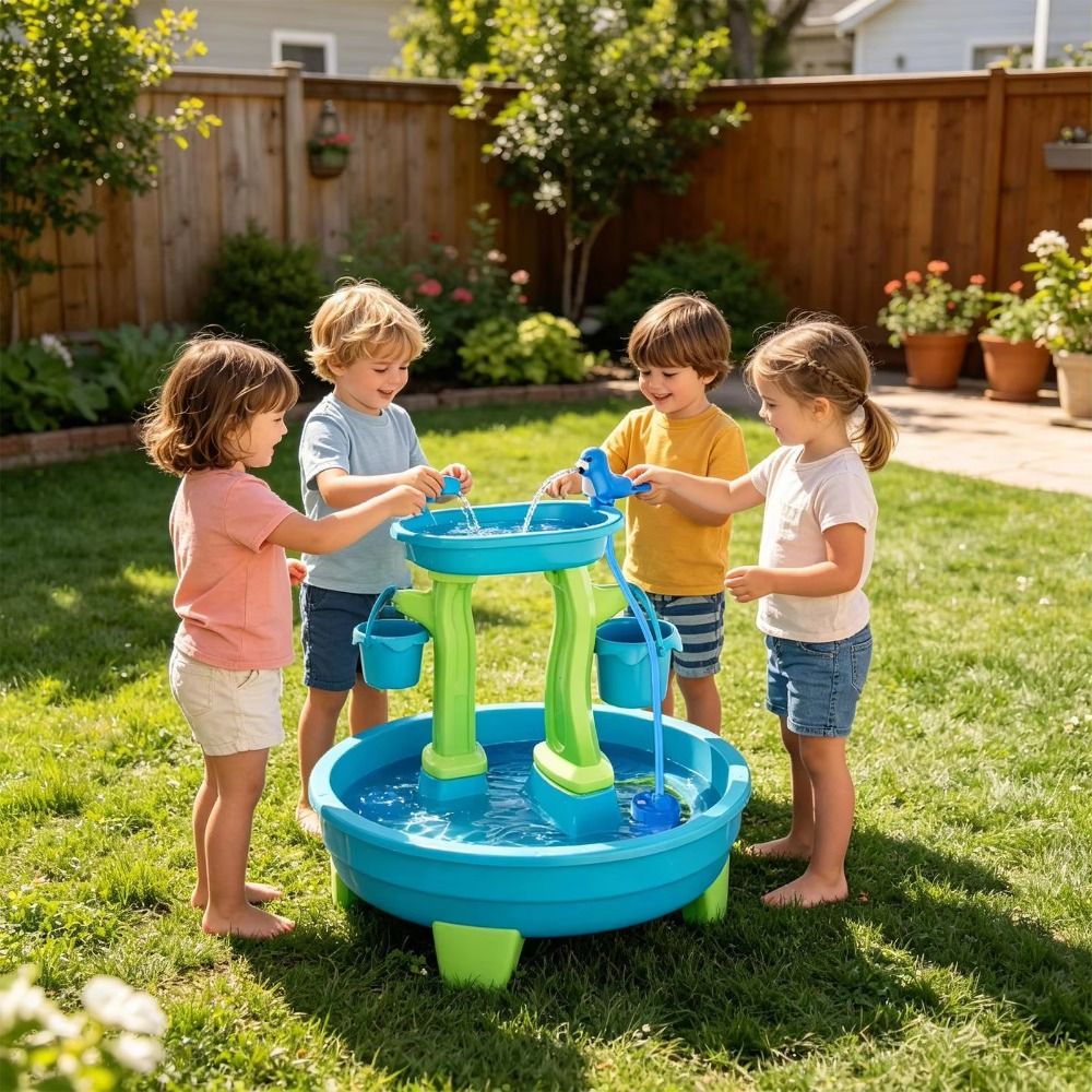 Portable No-Drill Water Table  - огляд і ціна Kids Outdoor Play Table