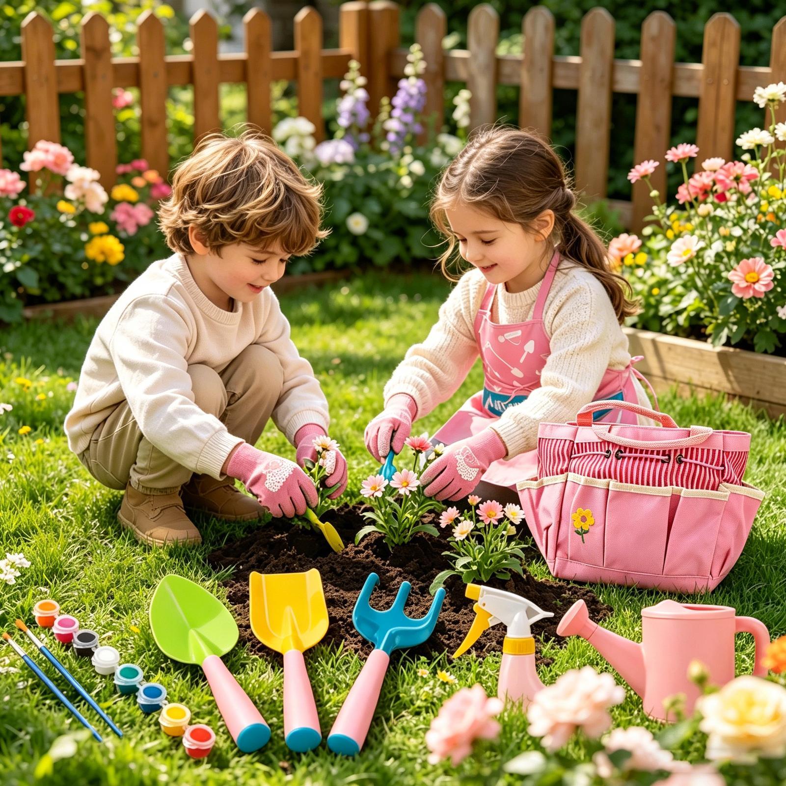 Kids Gardening Kit Lightweight - огляд і ціна Kids Outdoor Yard Tools