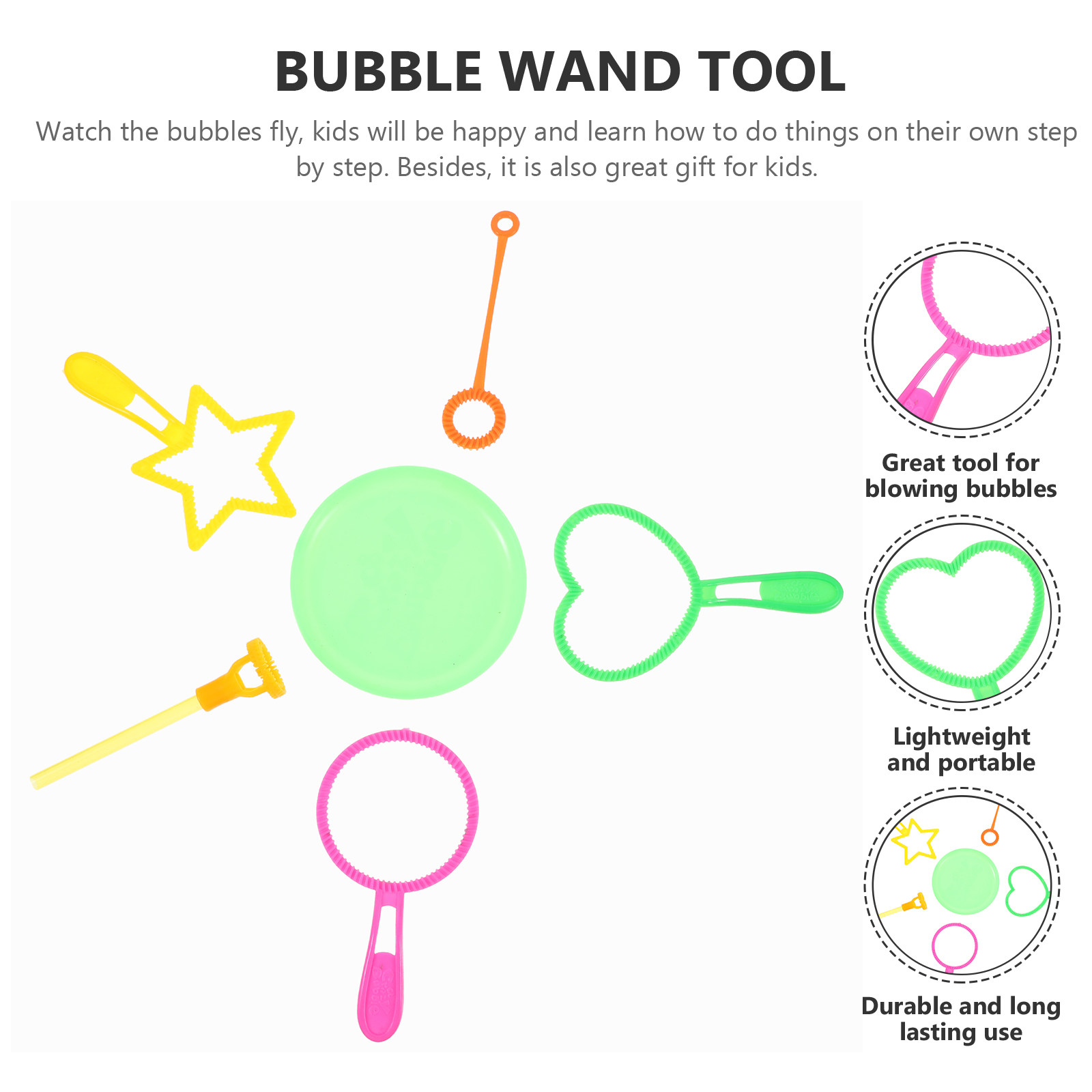 6Pcs Bubble Wand Bubble Maker  - огляд і ціна Kids Outdoor Ideas