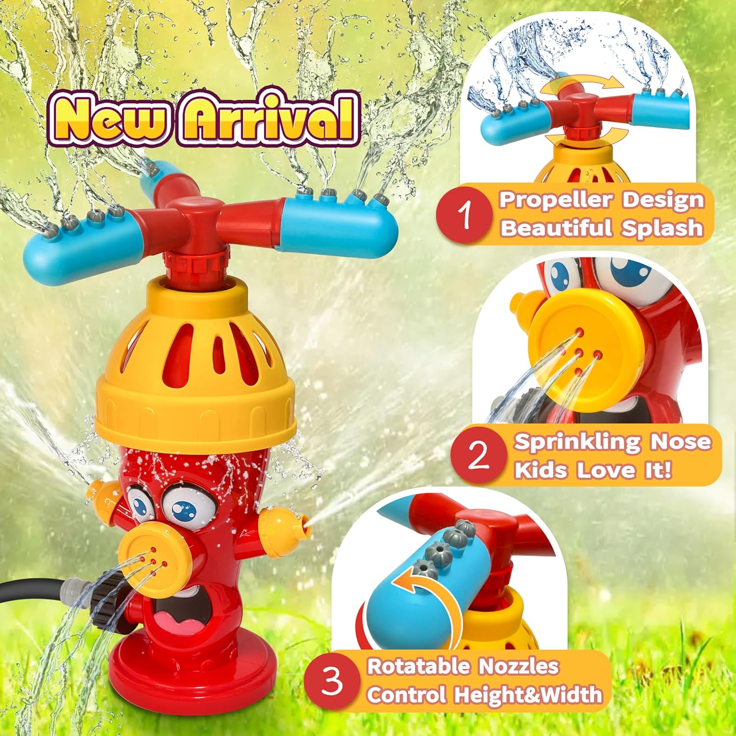 Water Spray Toy Hydrant Sprink - огляд і ціна Kids Outdoor Yard Tools