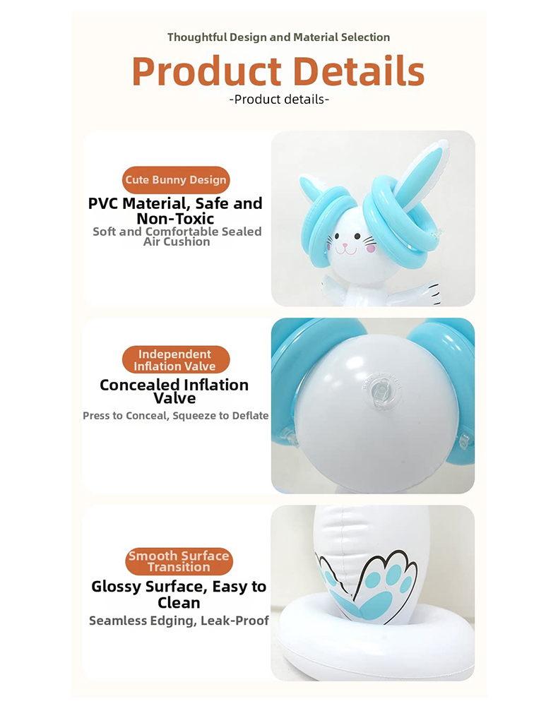 Easter Inflatable Bunny Ring T - огляд і ціна Kids Outdoor Games