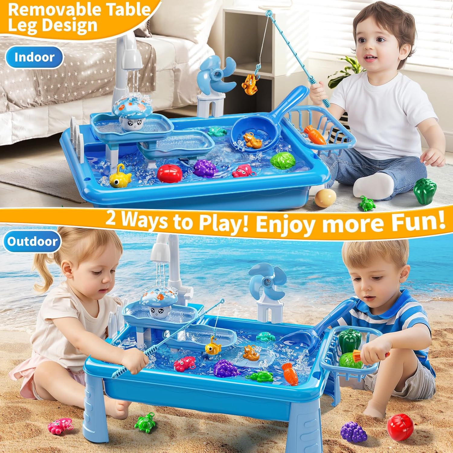 Water Table Play Sink Toy for  - огляд і ціна Kids Outdoor Play Table