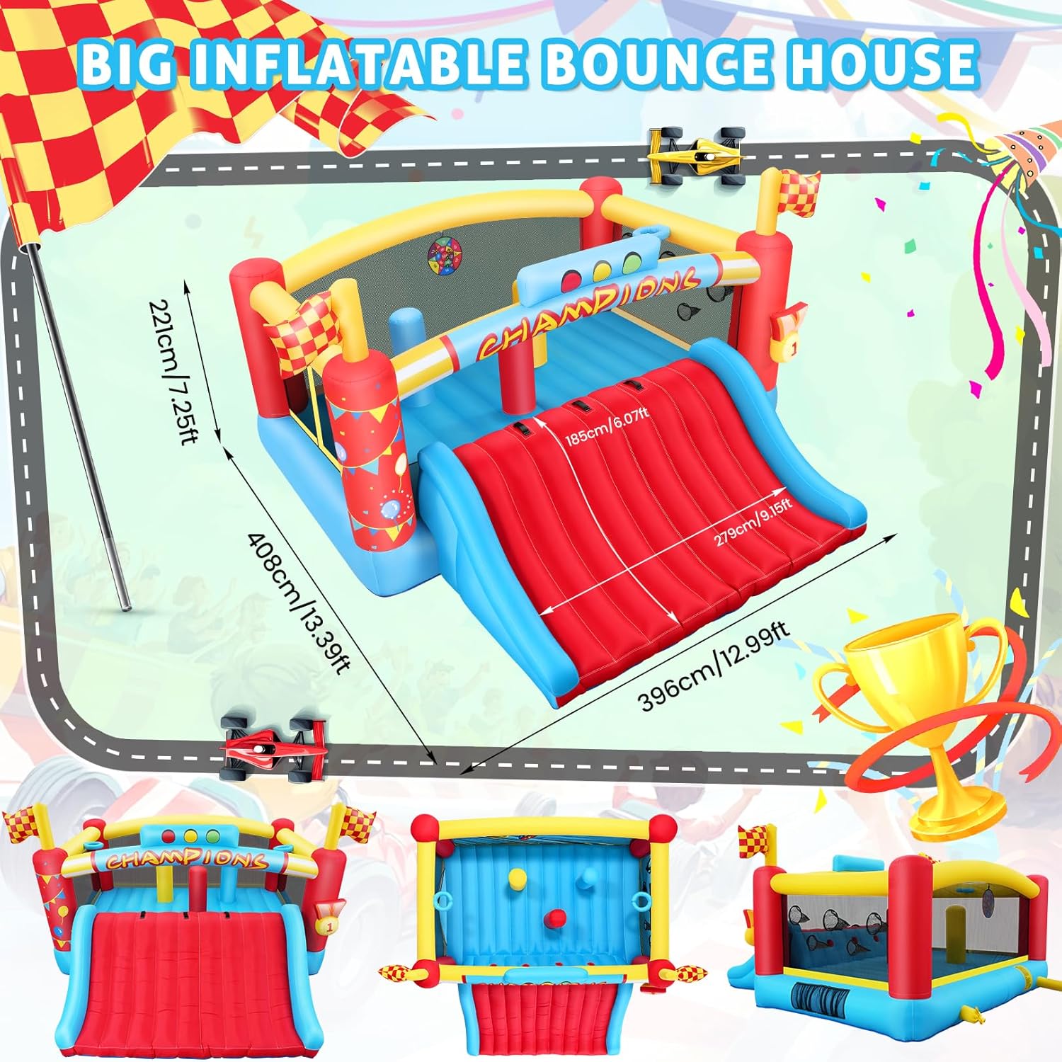 13FT Big Inflatable Bounce Hou - огляд і ціна Kids Outdoor Games