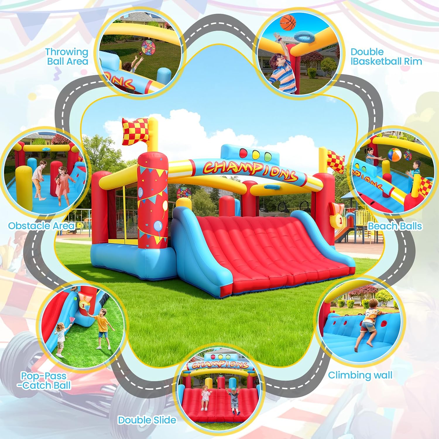 13FT Big Inflatable Bounce Hou - огляд і ціна Kids Outdoor Games