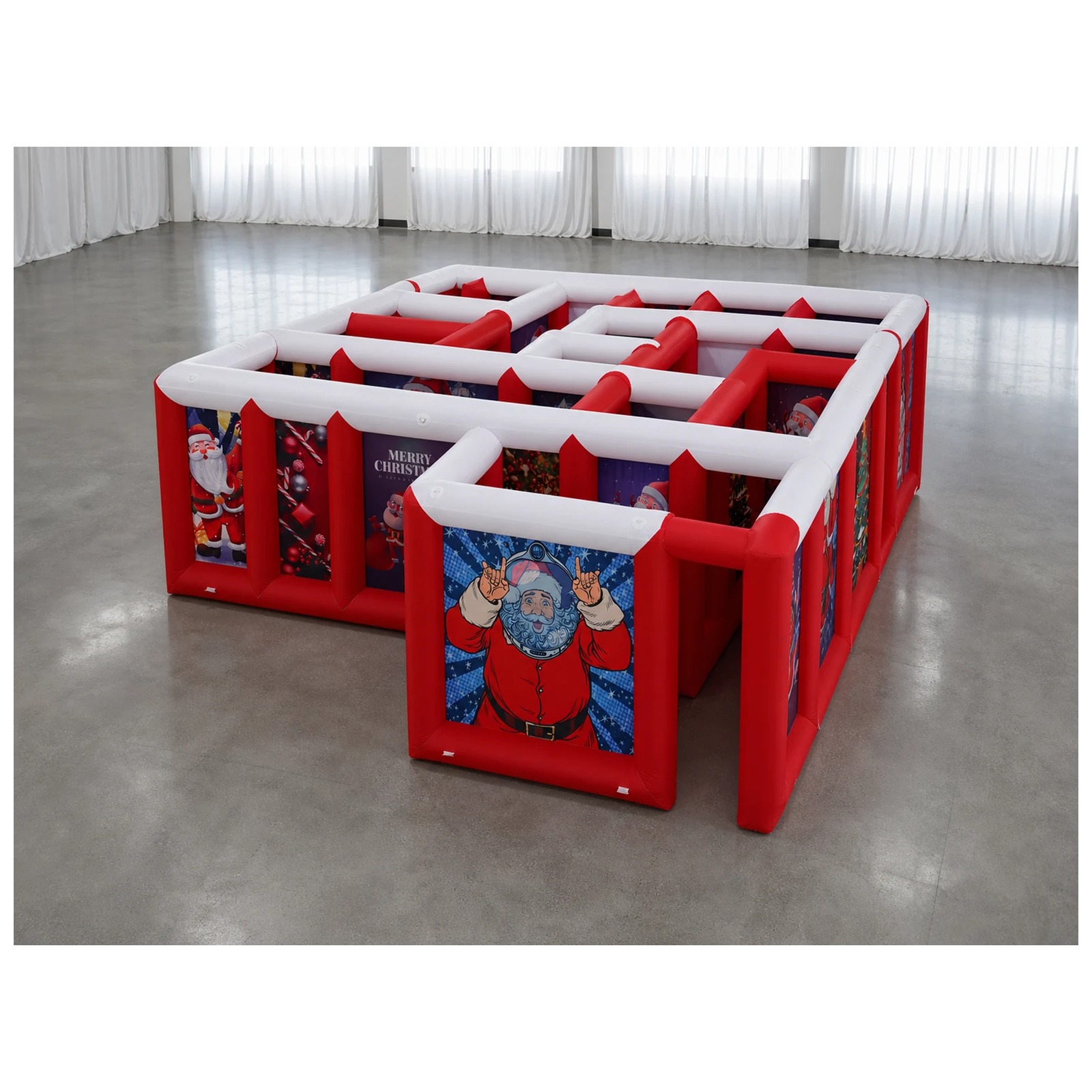 Large Red White Flat Roof Infl - огляд і ціна Kids Outdoor Games