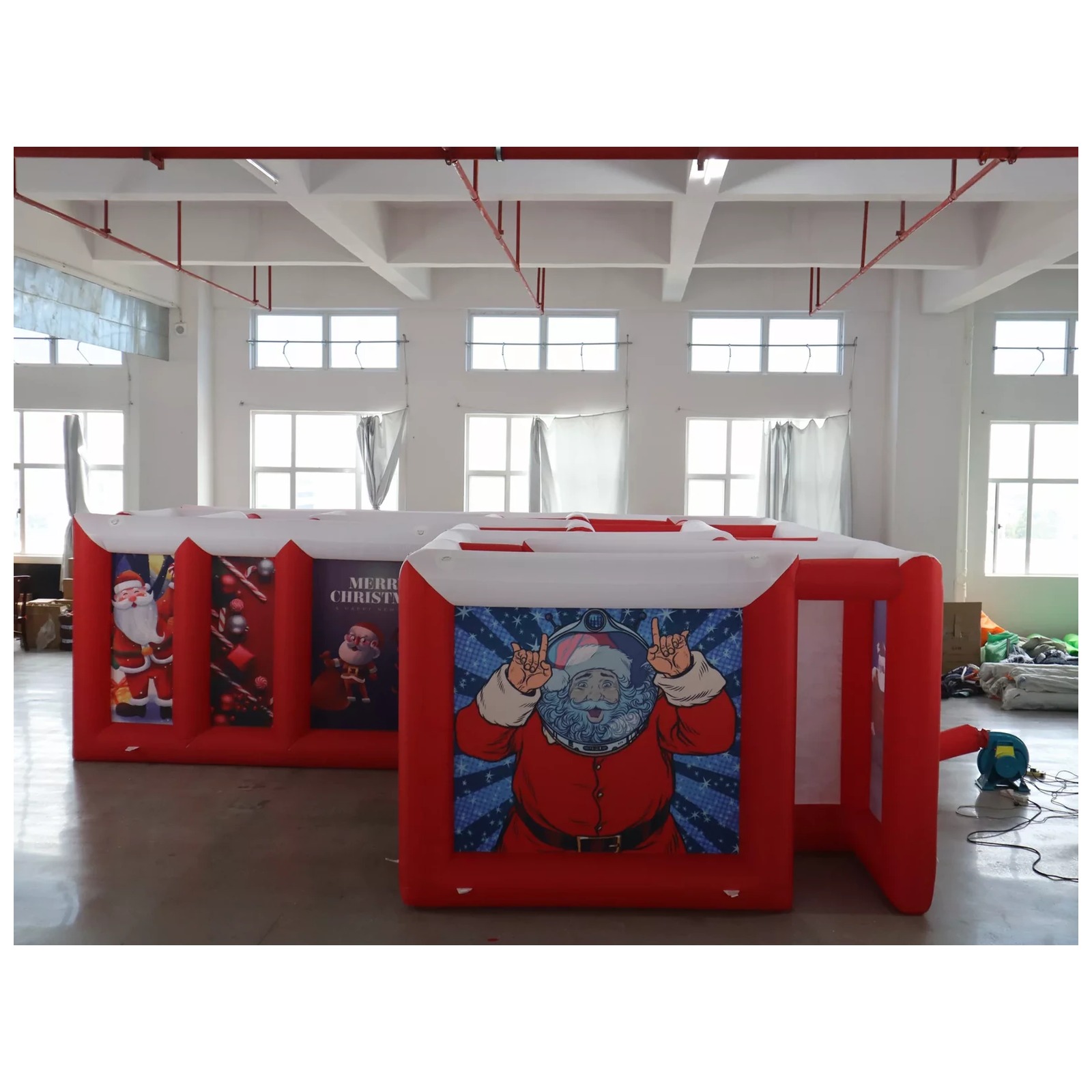 Large Red White Flat Roof Infl - огляд і ціна Kids Outdoor Games